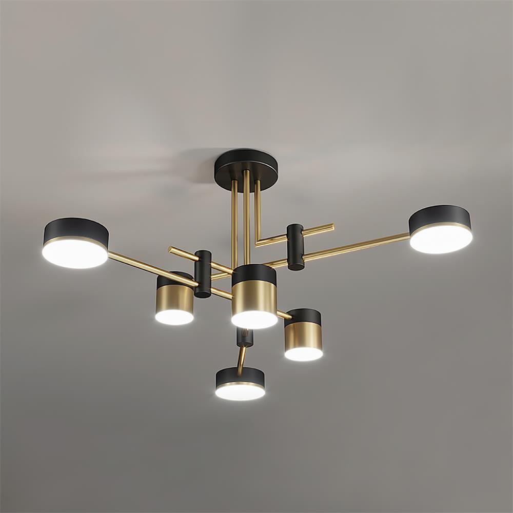 Luxe Spider Sputnik Design Metalen Schijf Plafondlamp HL1090
