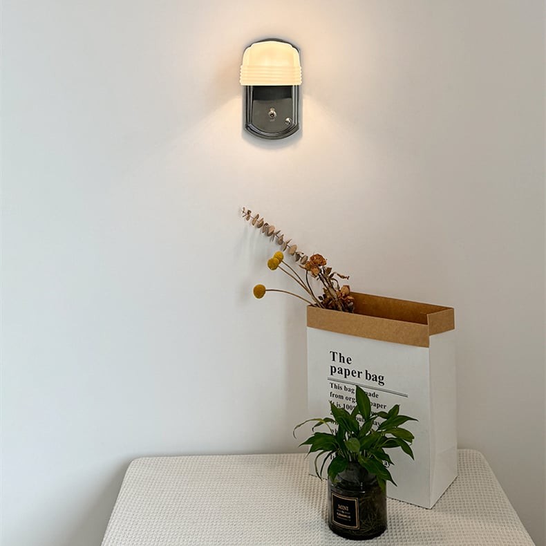 Bauhaus Creatieve Industriële Witte Glazen Wandlamp HL1362