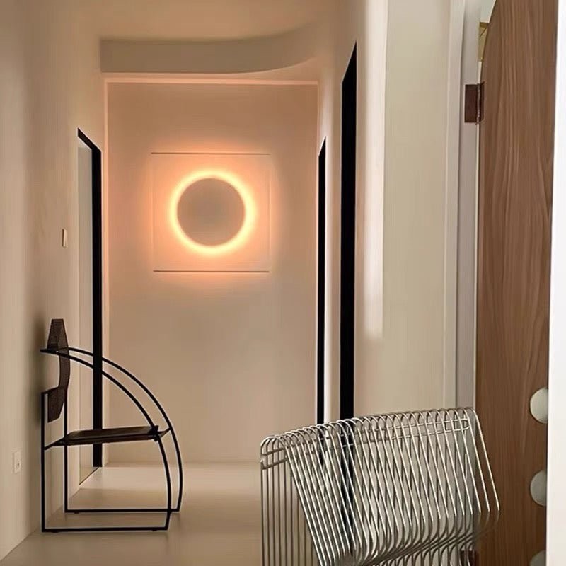 Moderne eenvoudige plug-in ronde wandlamp HL949