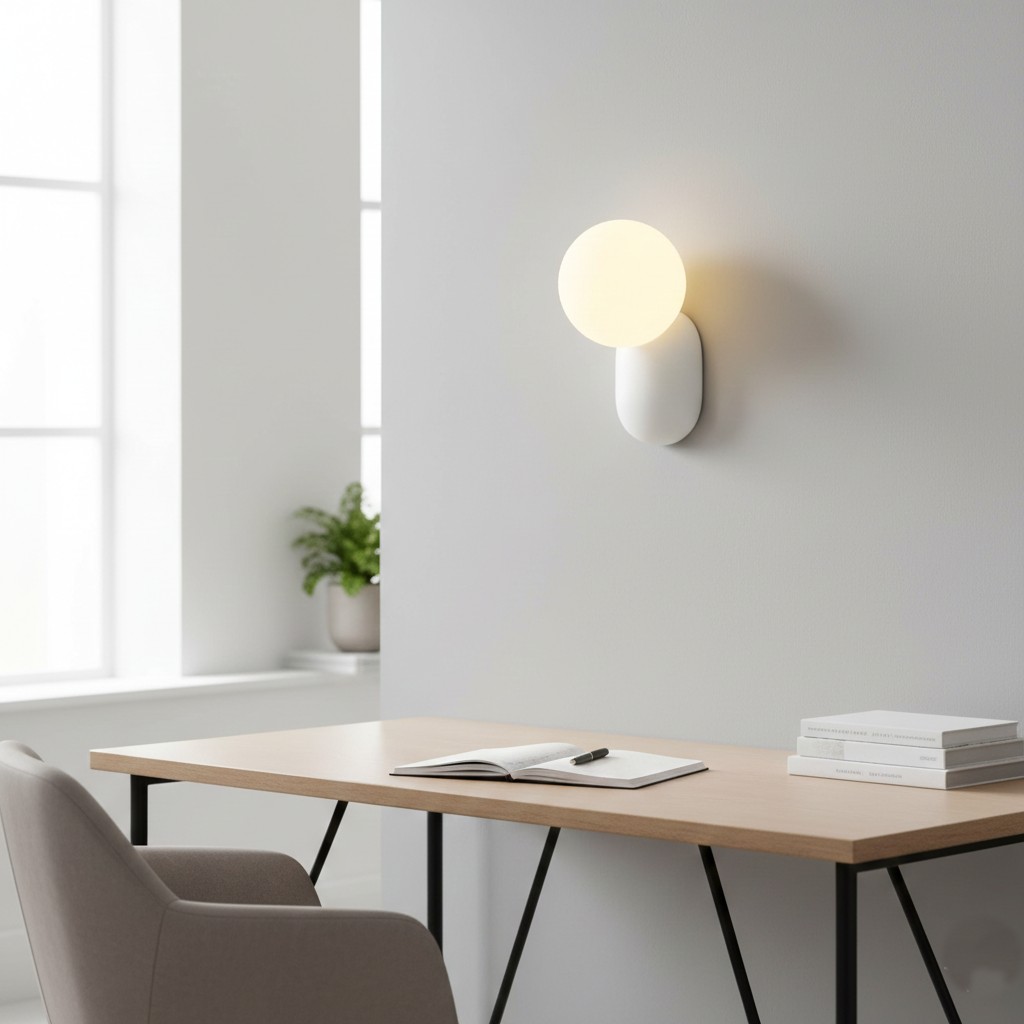 Luma Nordic glazen bolvormige wandlamp HL3337
