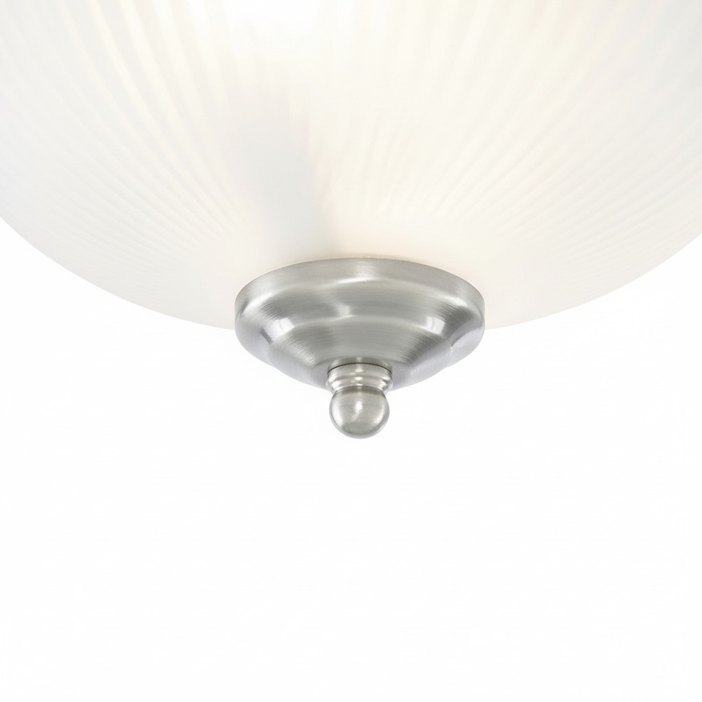 TF Vintora Moderne Plafondlamp - Geribbeld Glas en Metalen Afwerking voor Keuken of Hal HL2245