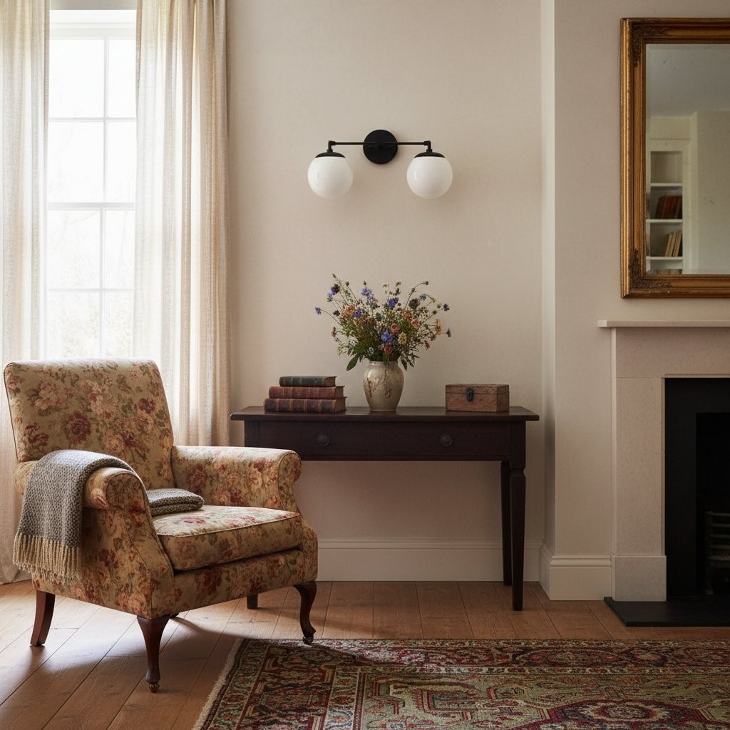 Glorica Glazen Wandlamp - Moderne Vintage Badkamerlamp HL1738