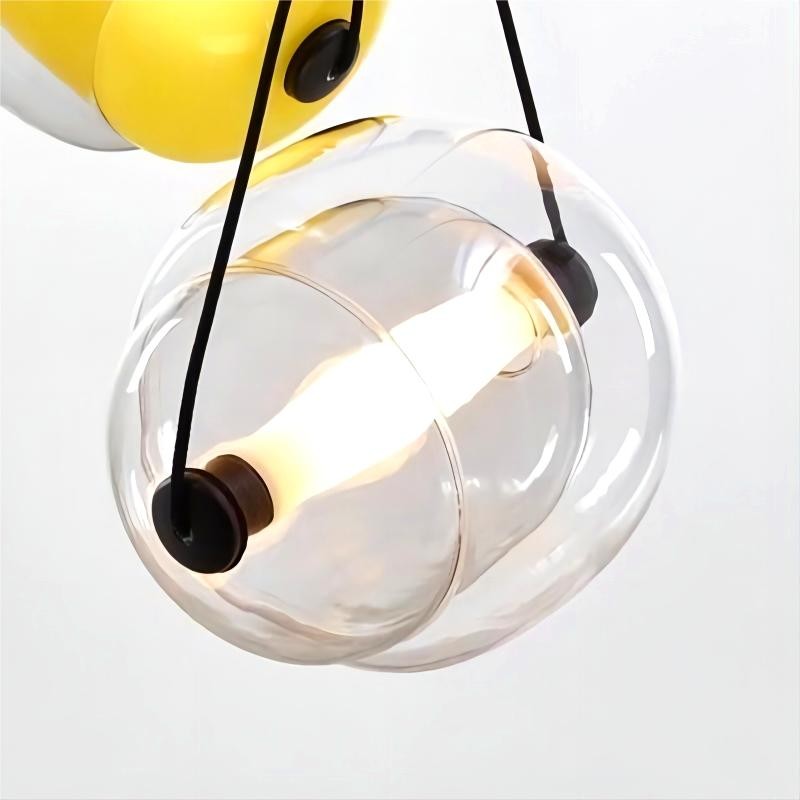 LED Capsula Hanglamp Gekleurd Glas