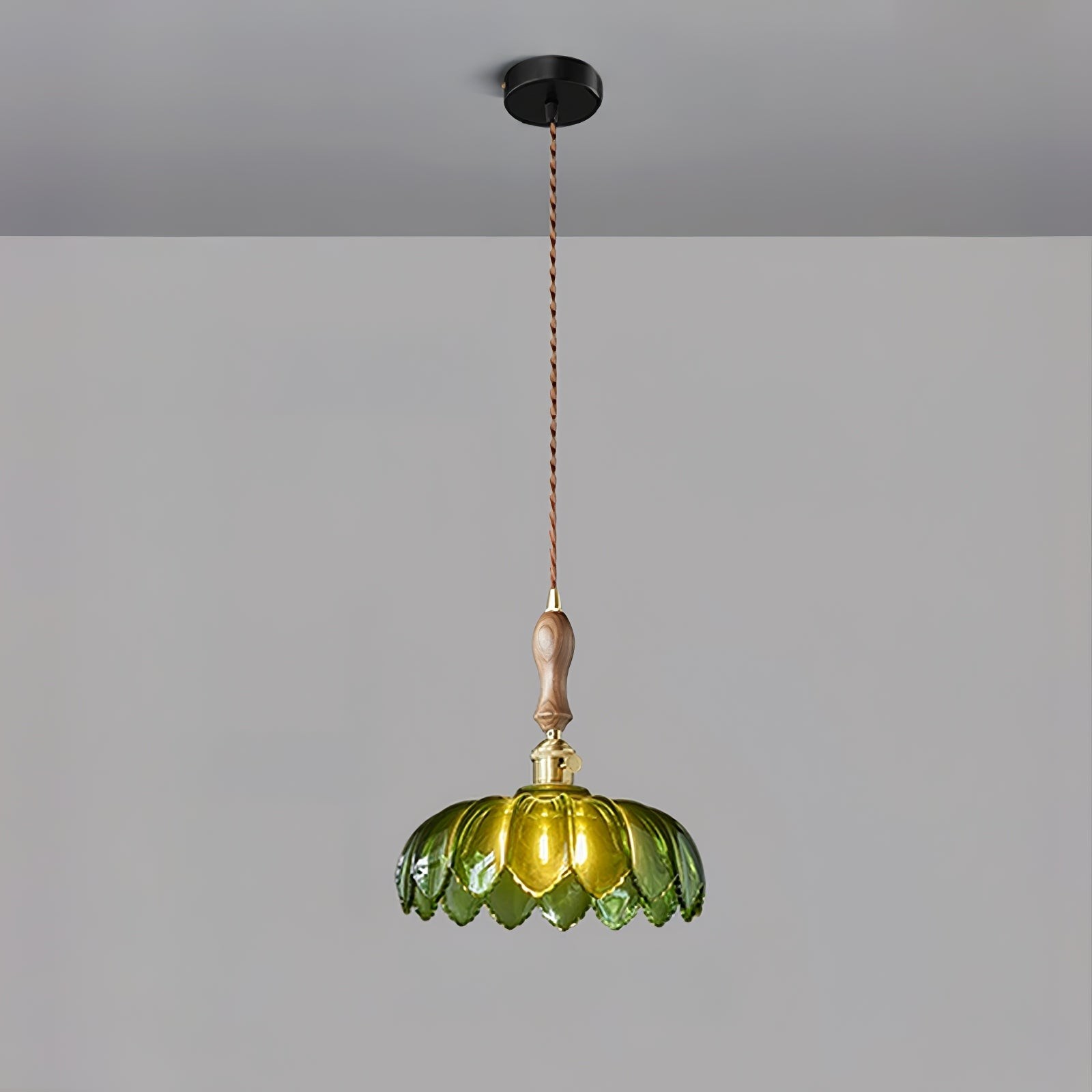 Retro Petal Groene Hanglamp HL600