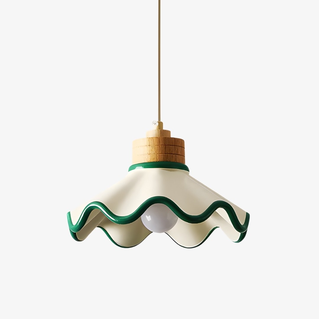 Moliro Hanglamp met Gegolfde Rand - Moderne, Golvende Verlichting voor de Eetkamer HL2311
