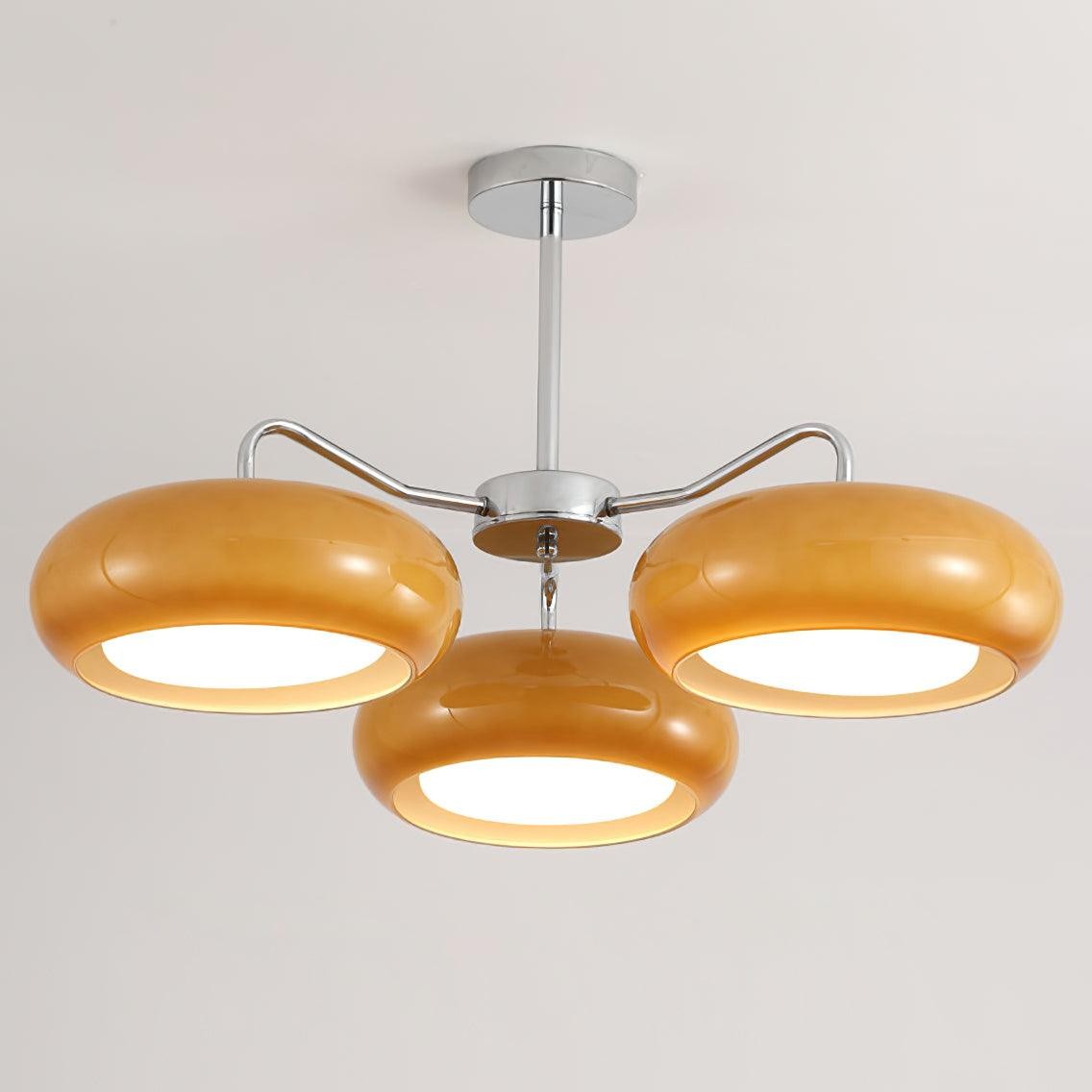 Moderne 3-lichts chromen plafondlamp HL896