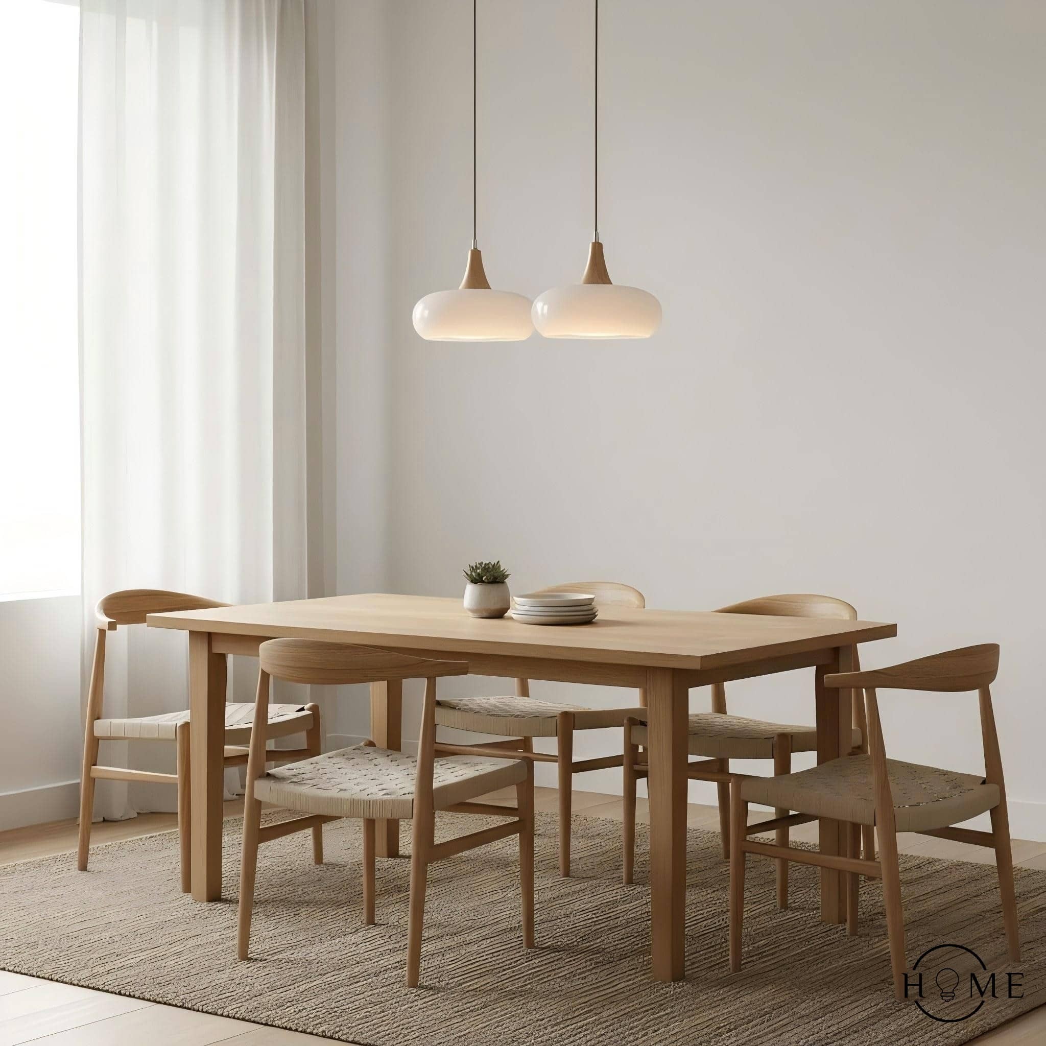 Bauhaus Design Oranje Schijf Hanglamp HL1055