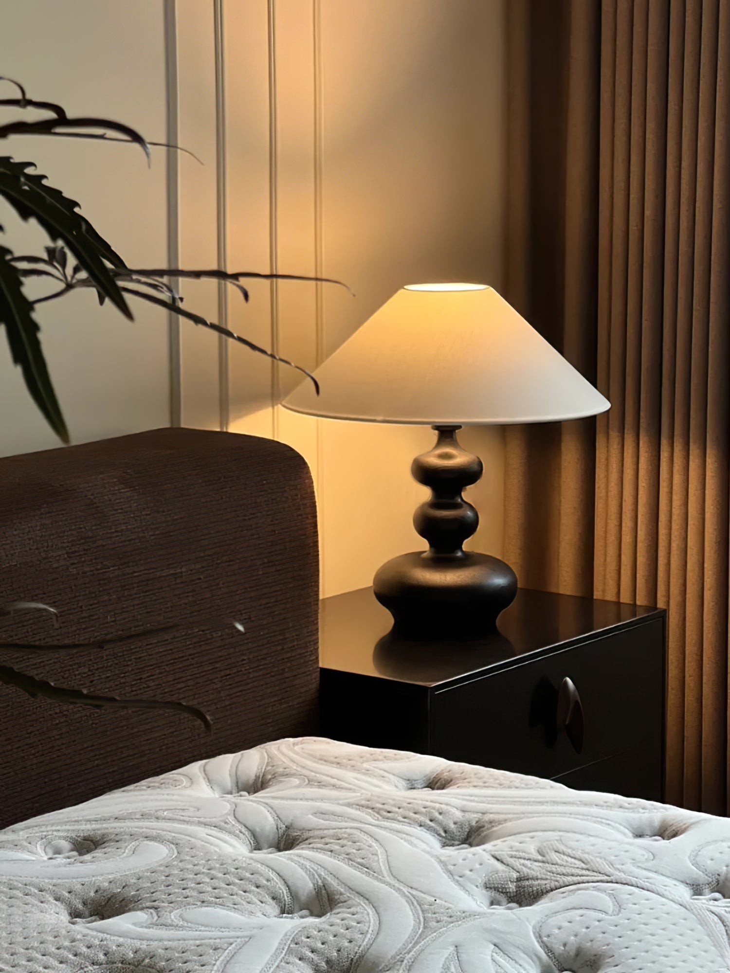 Nordic Retro Massief Houten Tafellamp HL472