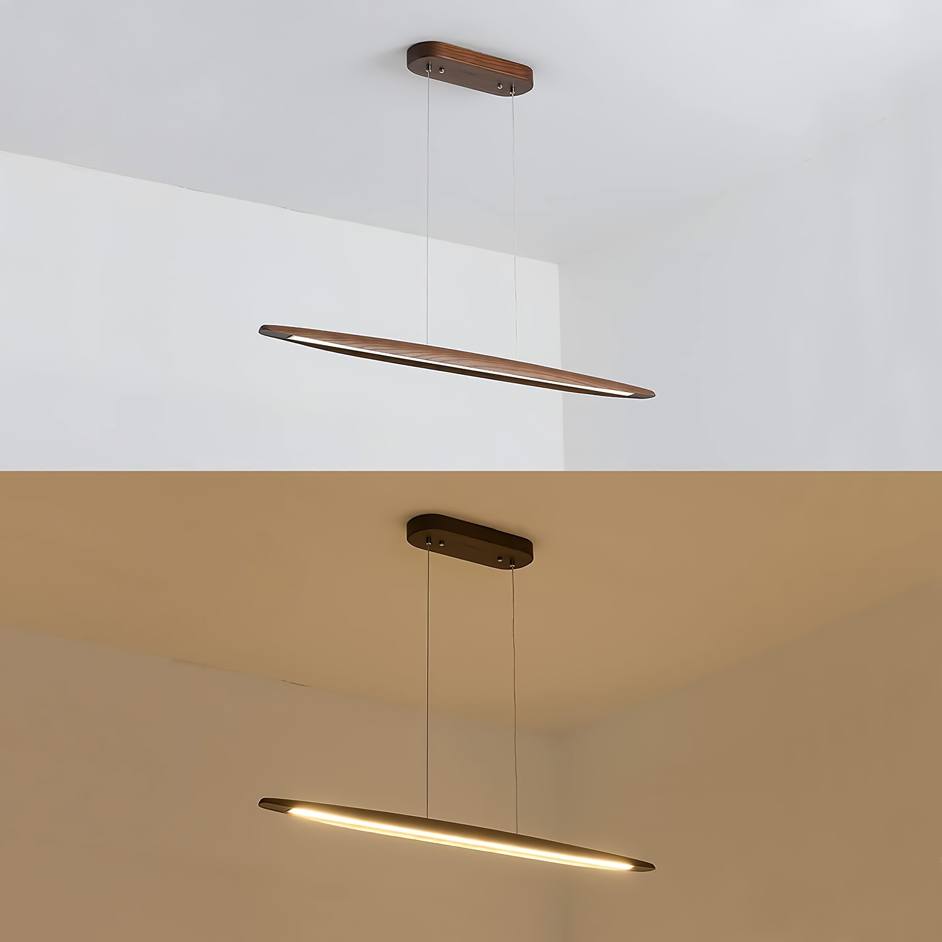 Houten horizontale hanglamp HL1155