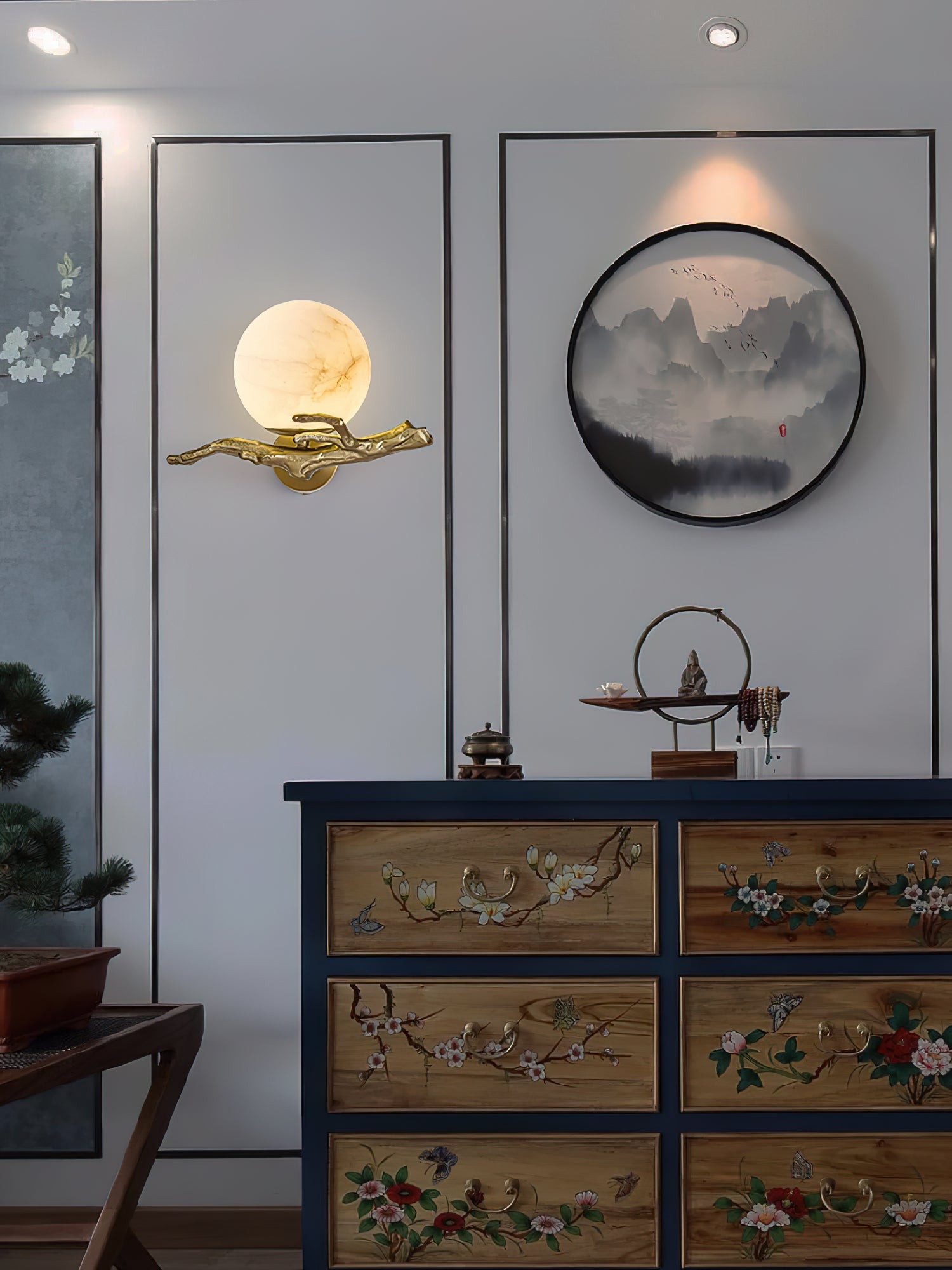 Retro Twigs Alabaster wandlamp HL2988