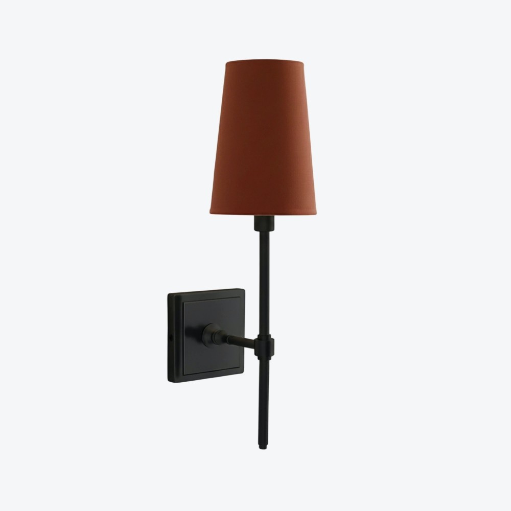 Derlina Witte Linnen Wandlamp – Retro Metalen Verlichtingsarmatuur met Meerdere Hoofden HL1433