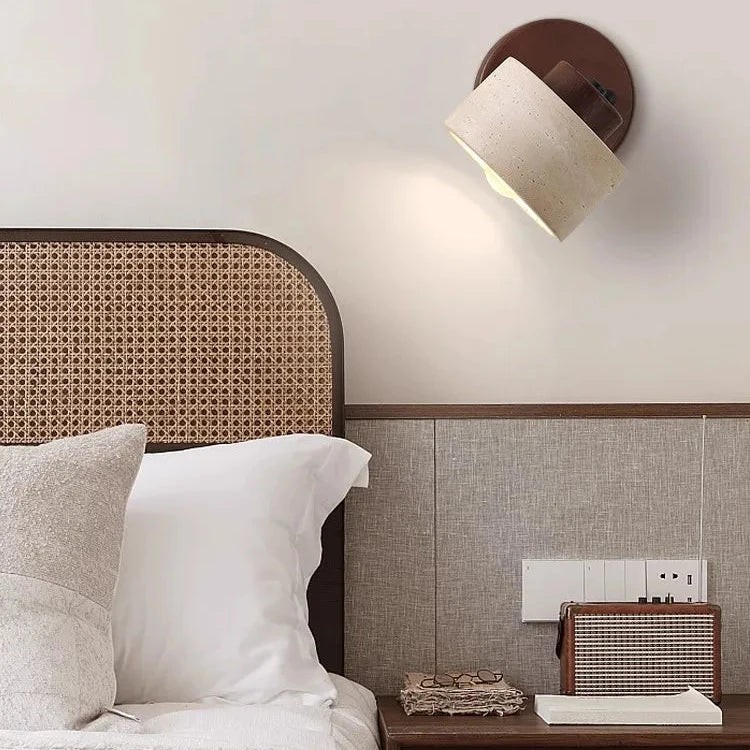 Studie Lezen Minimalistische Travertijn Stenen Wandlamp HL1269