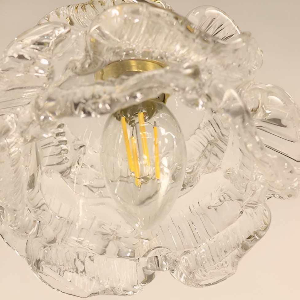 Vintage rozen glazen hanglamp HL1237
