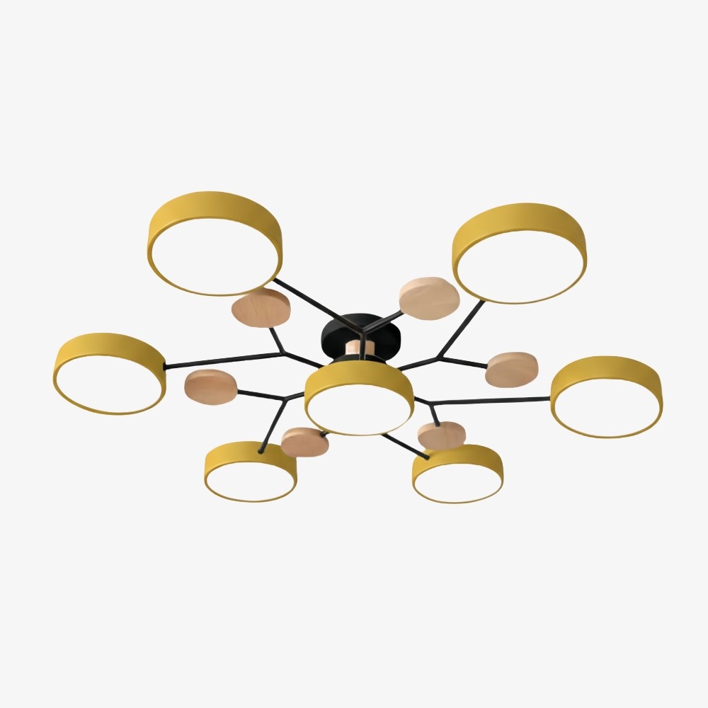 Nordic vertakte schijf LED plafondlamp HL215