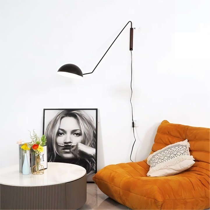 Moderne Swing Dome Messing Wandlamp