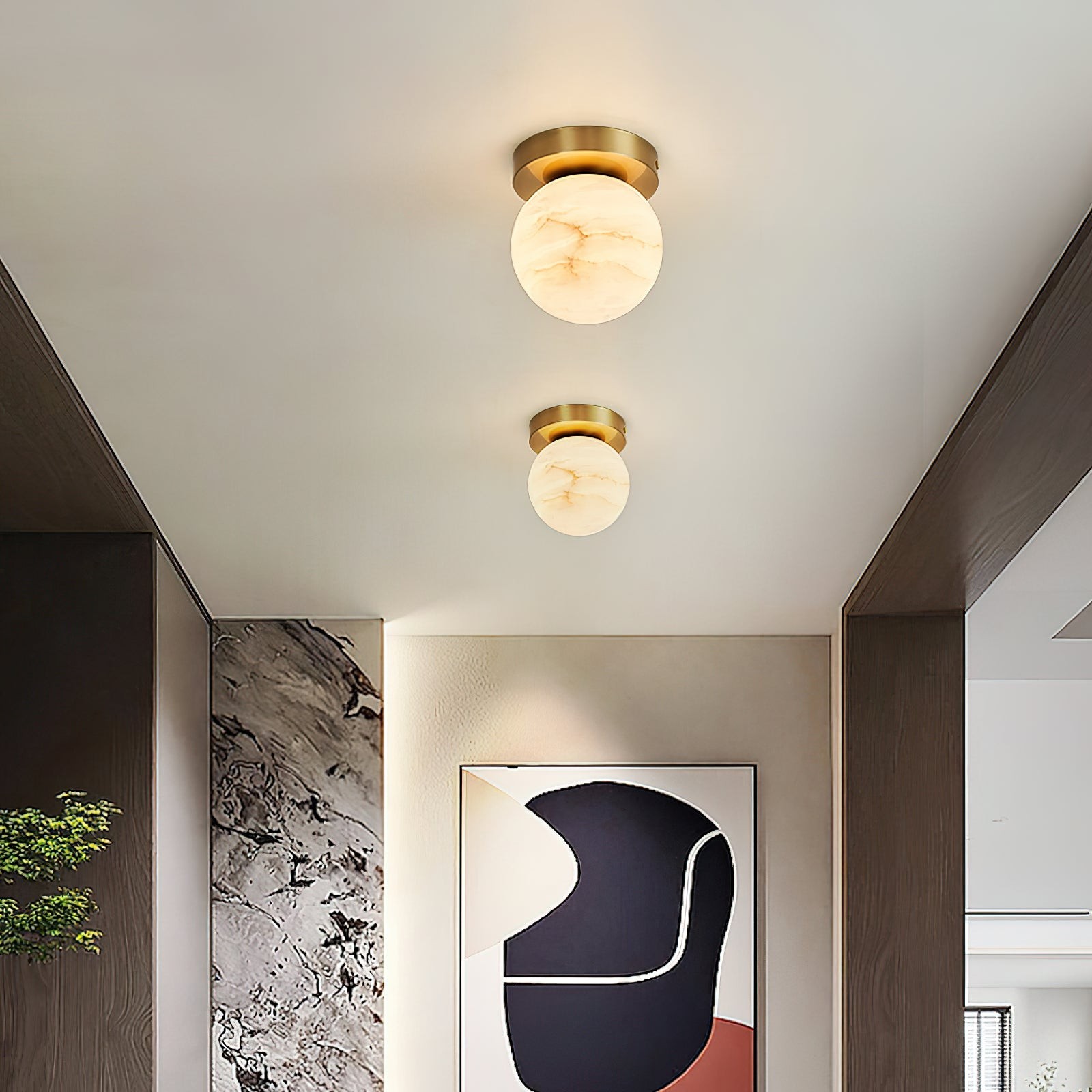 Melange alabaster plafondlamp HL3049