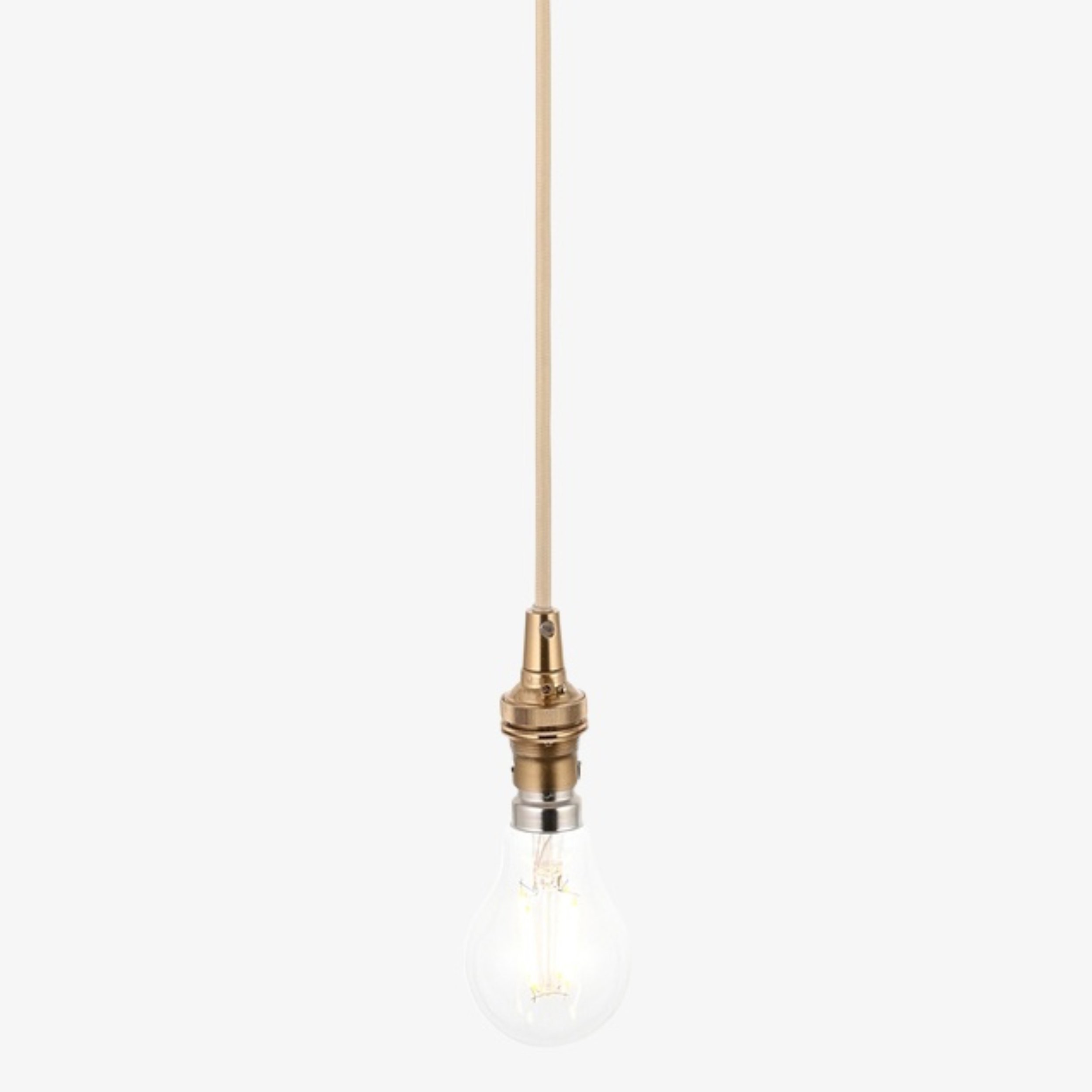 Plaitar Moderne Messing Hanglamp - Minimalistische Plafondlamp met Gevlochten Snoer voor Gang HL2190