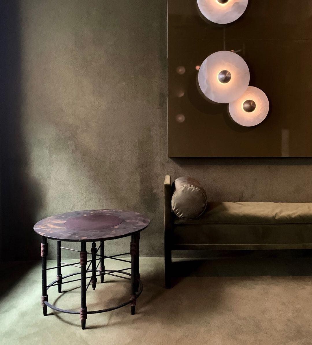 Creatieve marmeren ronde wandlamp HL717
