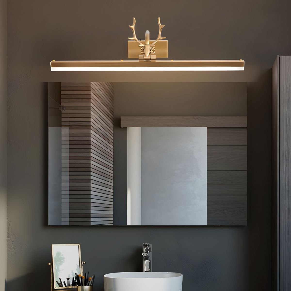 Metalen gewei lineaire design wandlamp HL341
