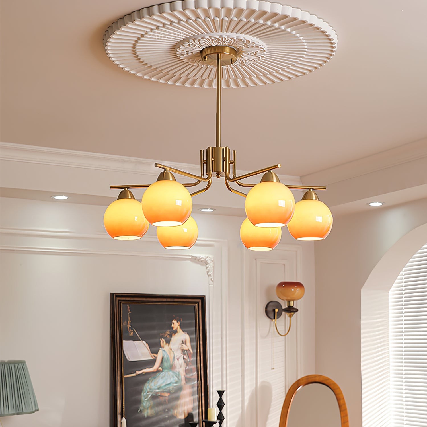 Creatieve Karamel Bolvormige Hanglamp HL410