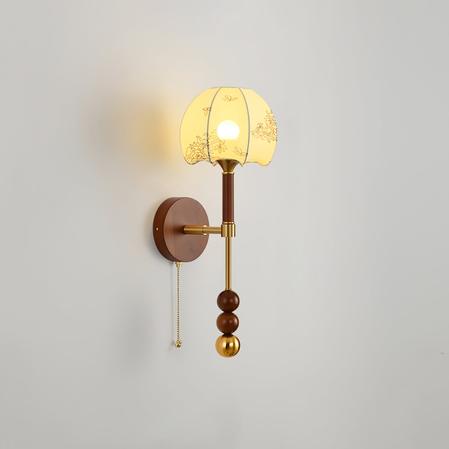 Retro Massief Houten Serie Wandlamp HL769
