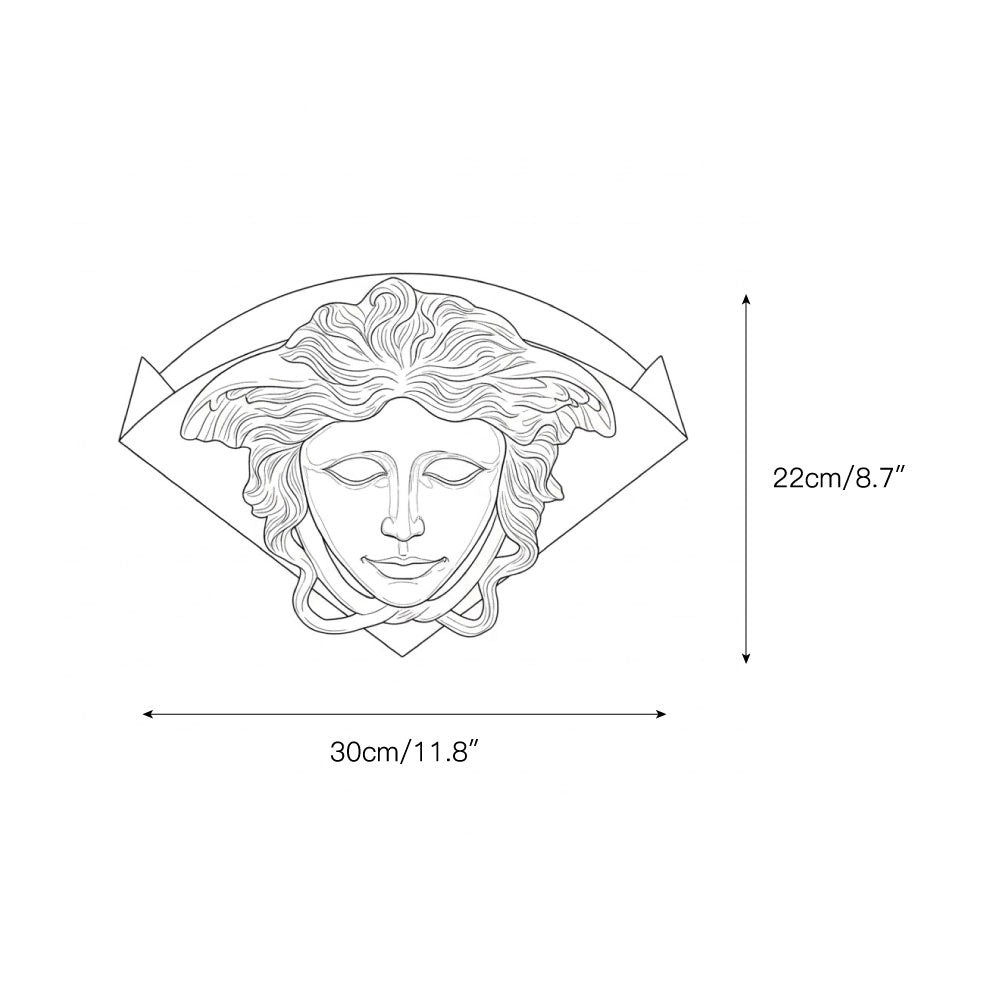 Sfinx messing wandlamp HL3297