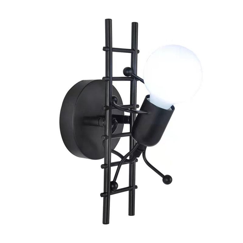 Modern Art Creative Iron Humanoid decoratieve wandlamp HL23