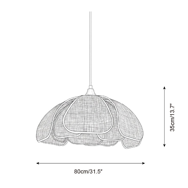 Hanglamp met lattenstructuur HL2844