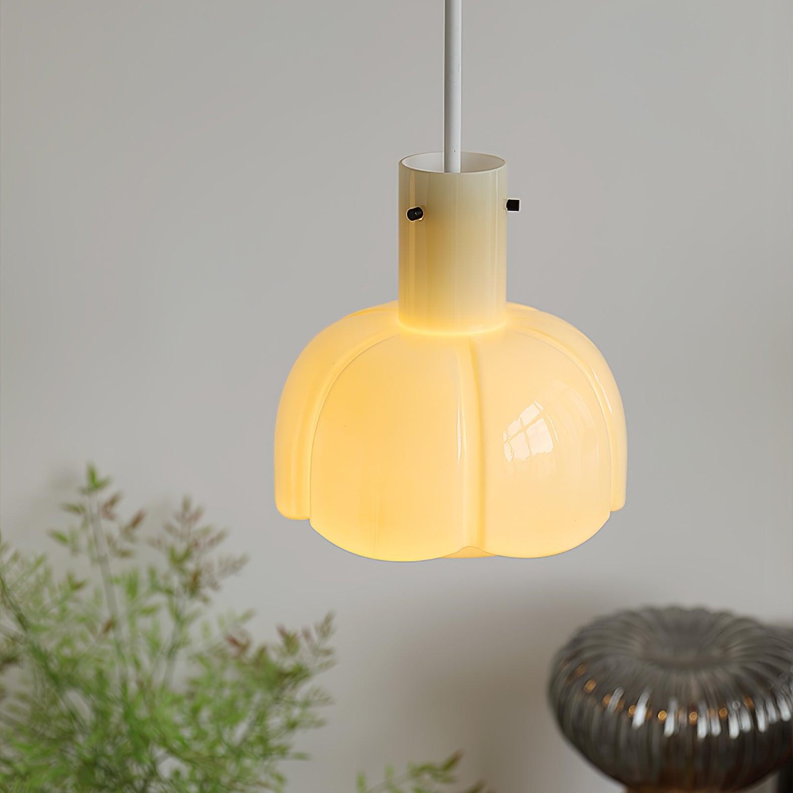 Middeleeuwse stijl glazen knop hanglamp HL619