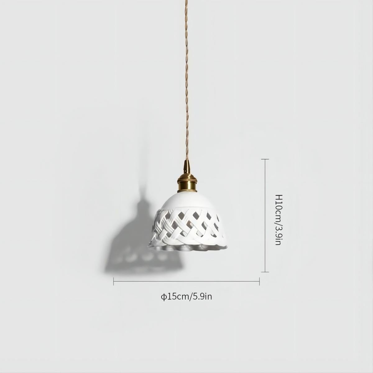 Moderne Witte Keramische Hanglamp voor de Woonkamer HL45