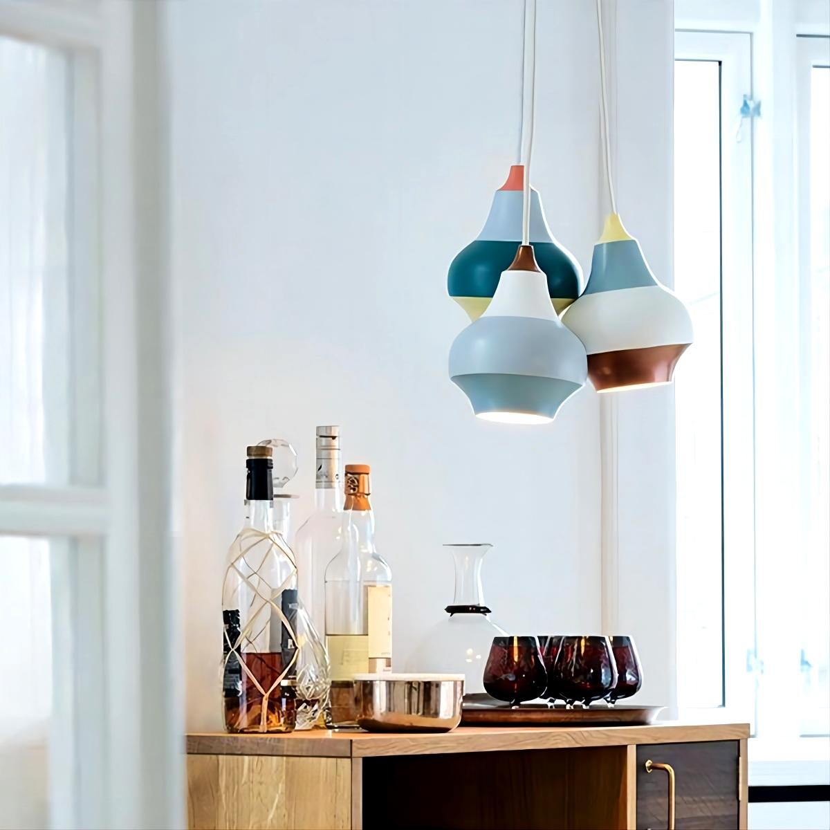 Macaron Design Cirque Gestreepte Hanglamp HL220
