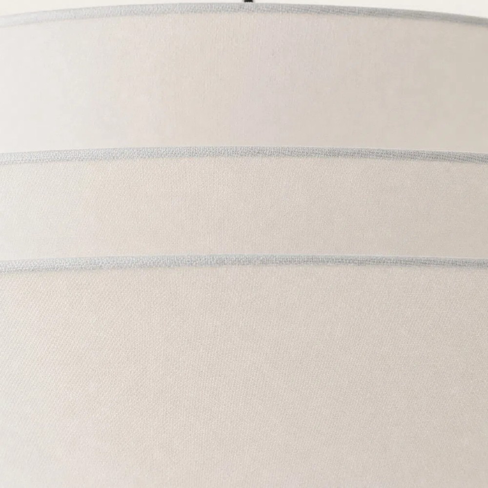 Solivara hanglamp – hanglamp met gelaagde kap en linnen HL1511