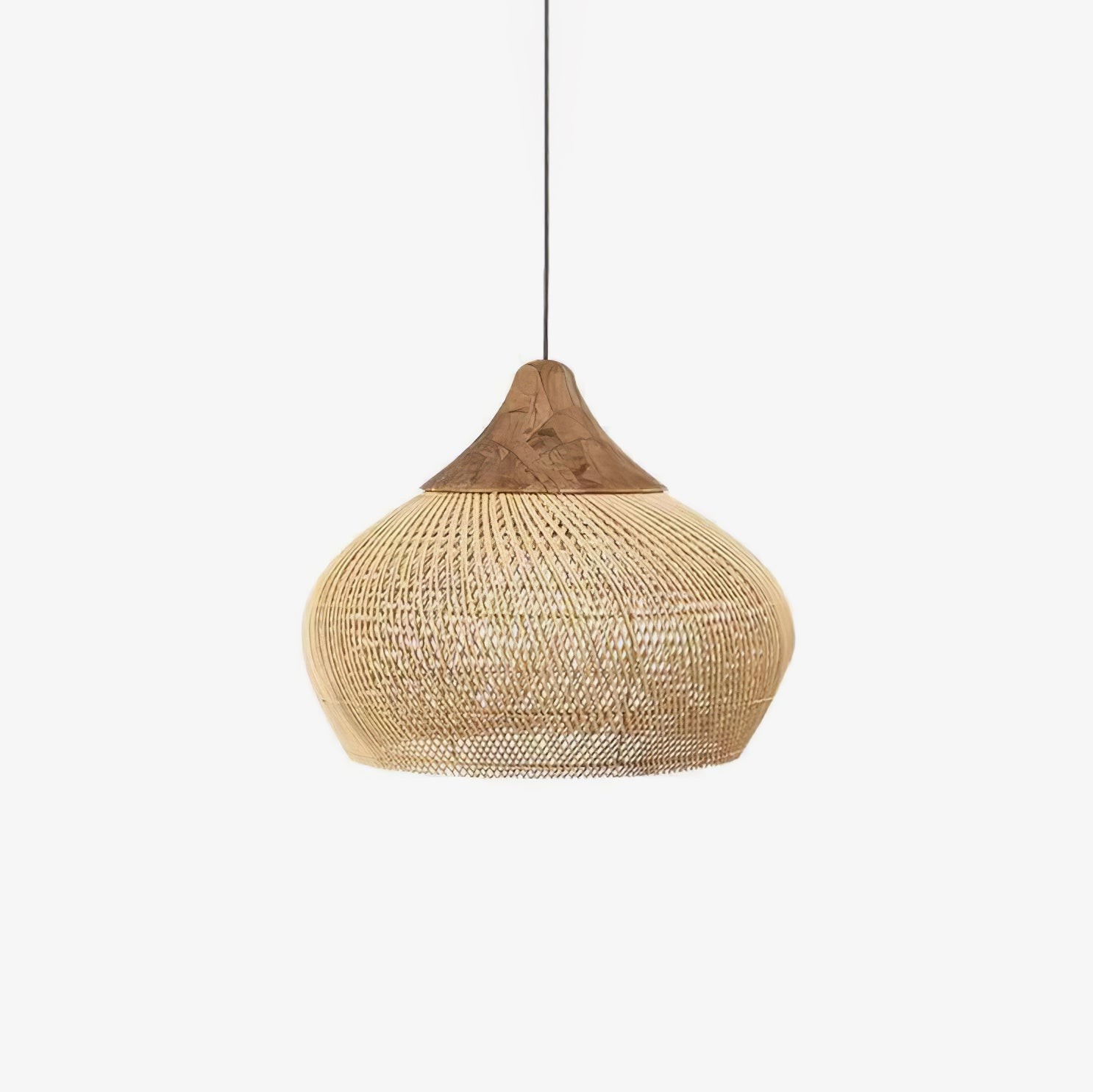 Harp gevlochten rotan hanglamp HL1402