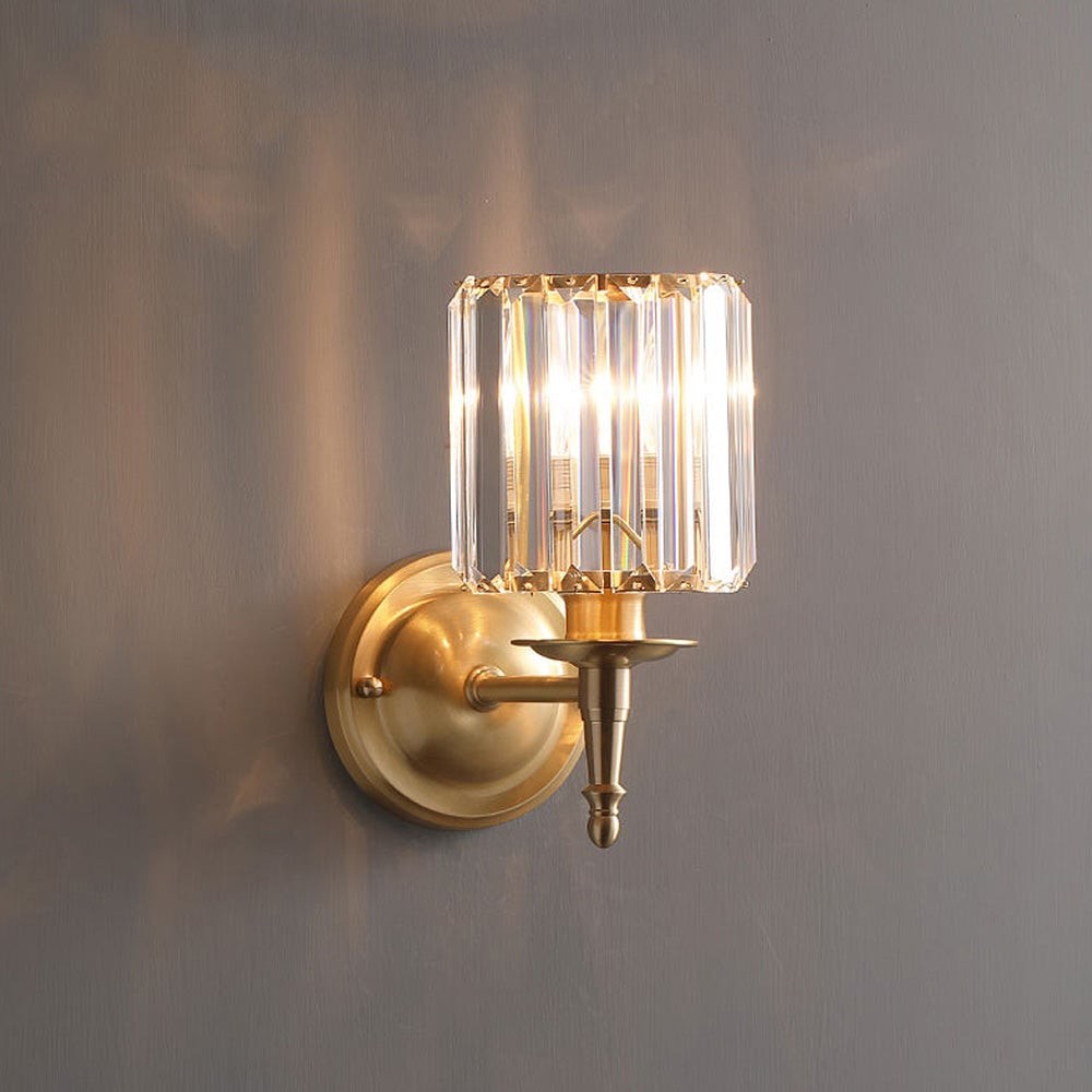 Vintage luxe kristallen wandlamp HL1405