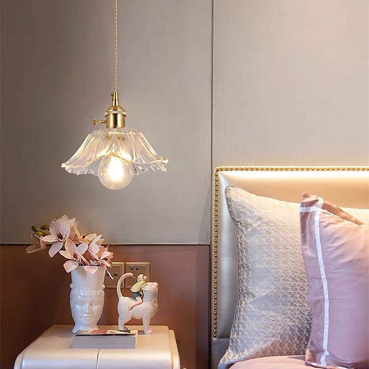 Moderne kunst bloem vorm keuken glazen hanglamp HL46