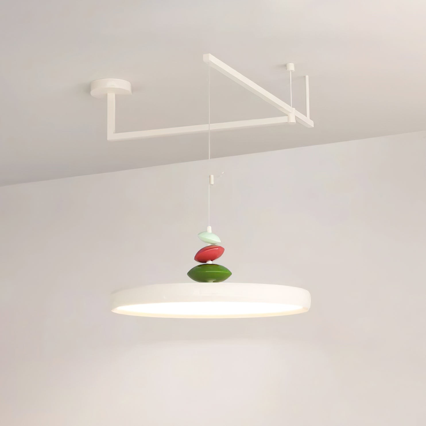 Hanglamp met zwenkarm van steen HL906