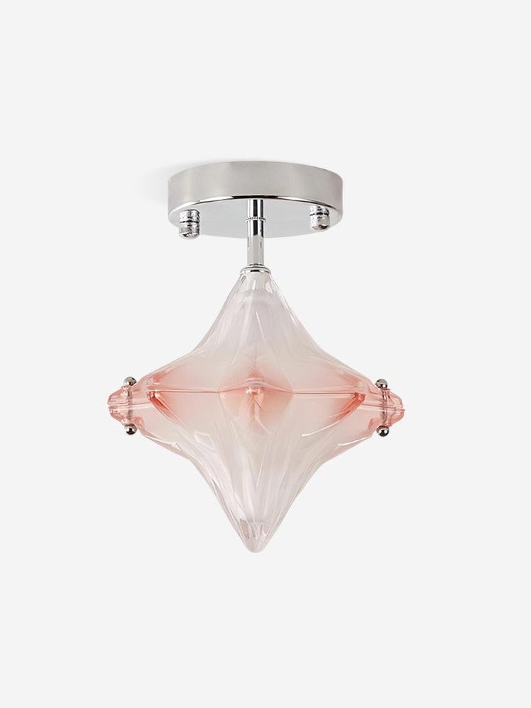 Art Deco Star Plafondlamp - Gematteerd glazen armatuur voor hal en entree - Astris Ceres HL1793