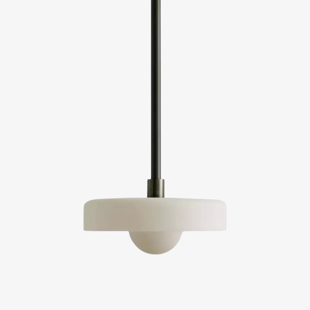 Kalo moderne hanglamp - Slanke metalen staaf en bolvormig glazen ontwerp HL2260