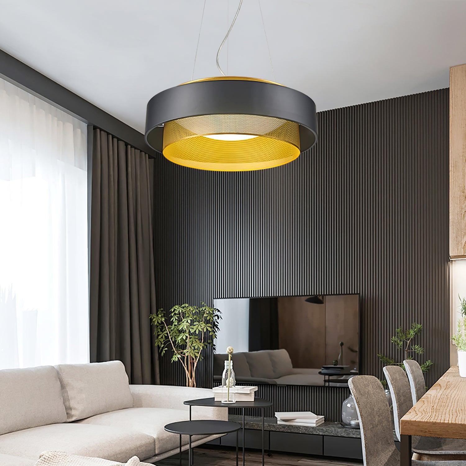 Moderne metalen cirkelvormige hanglamp HL670