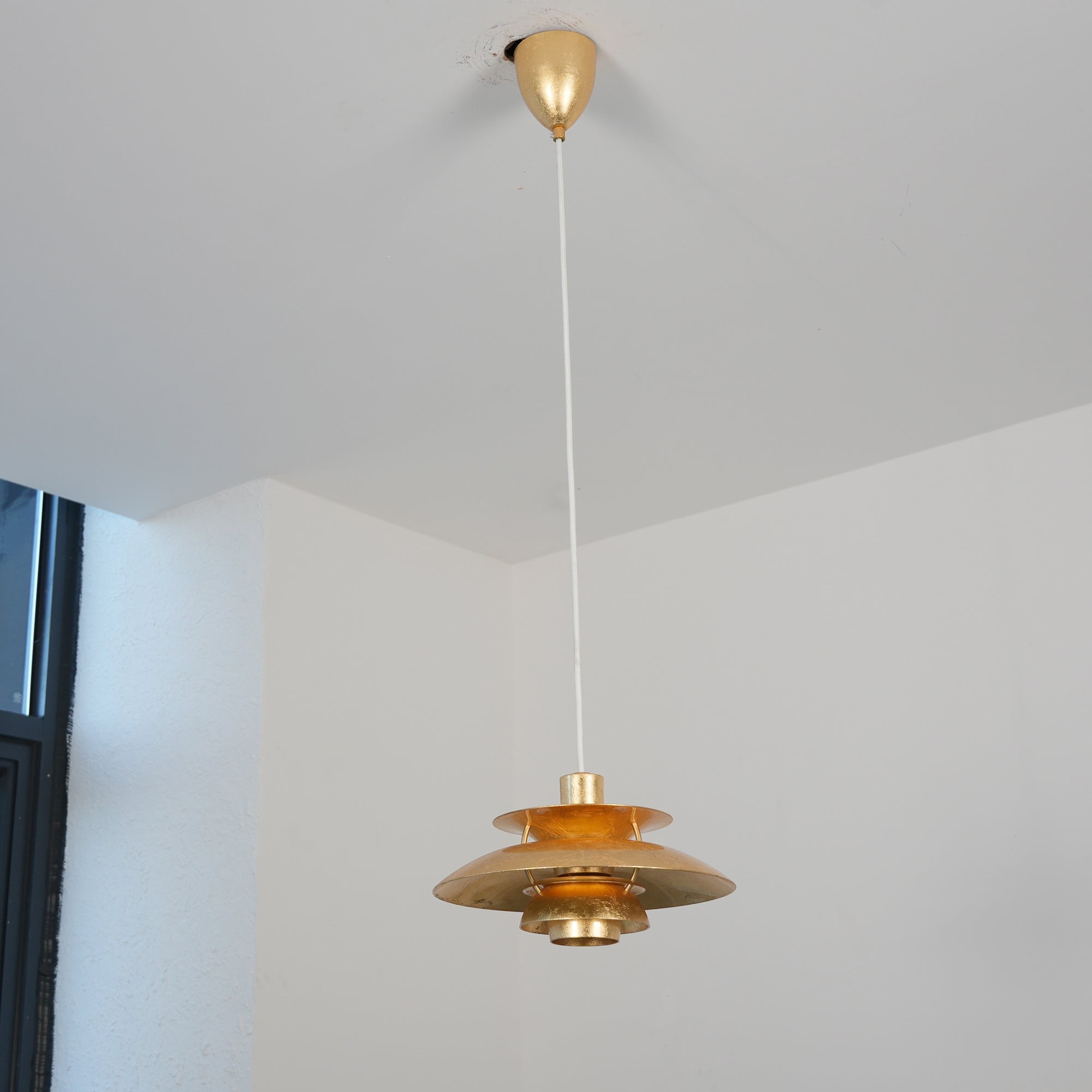 Hanglamp HL3315 met gouden folie
