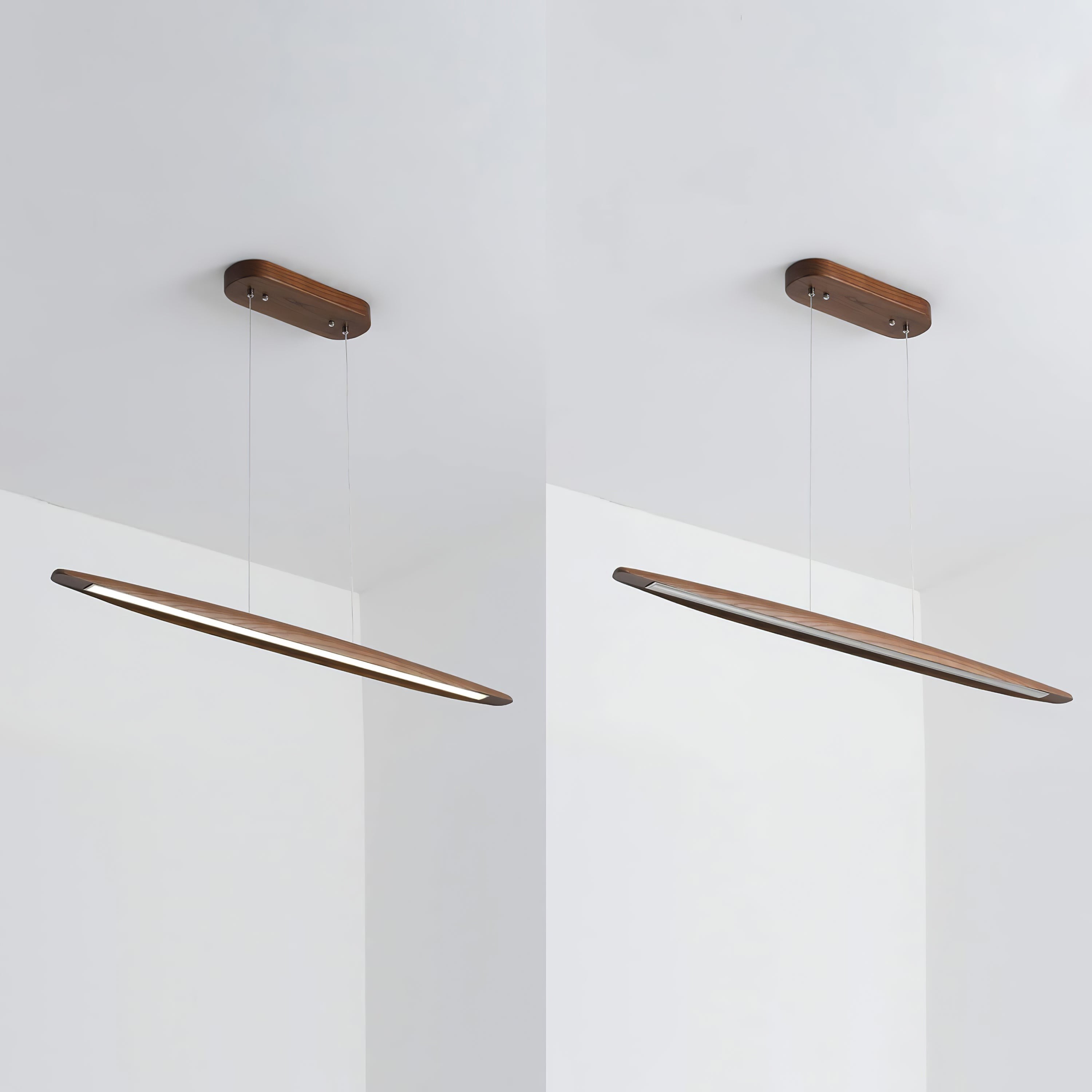 Houten horizontale hanglamp HL1155