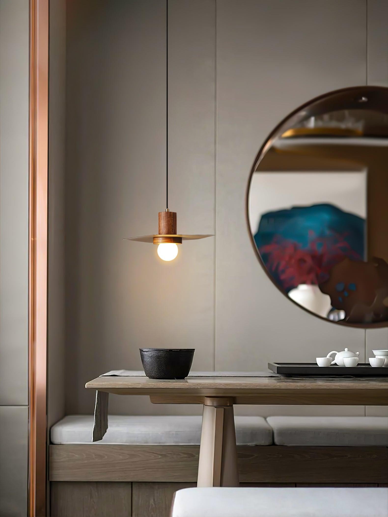 Walnoot Koper Jupiter Hanglamp HL983