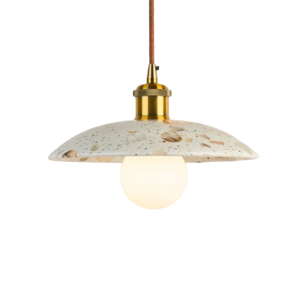 Natuurlijke Wabi-sabi Doorschijnende Terrazzo Hanglamp HL1003