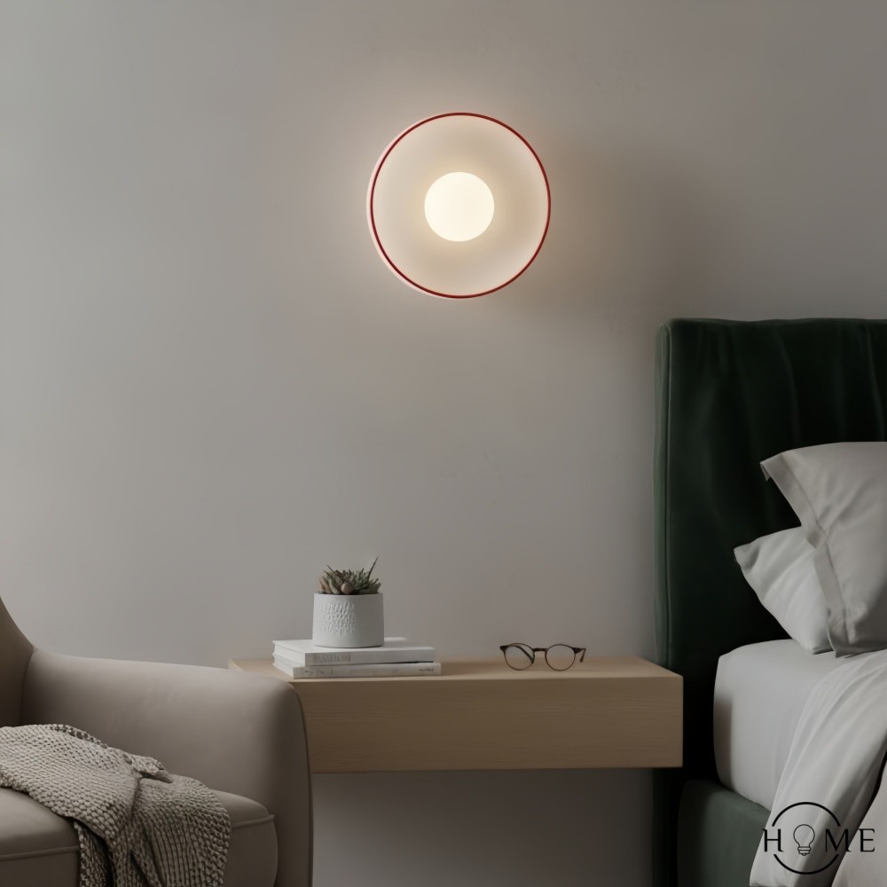 Kalo glazen schijf wandlamp - Moderne wand en plafondlamp voor hal en slaapkamer HL2259