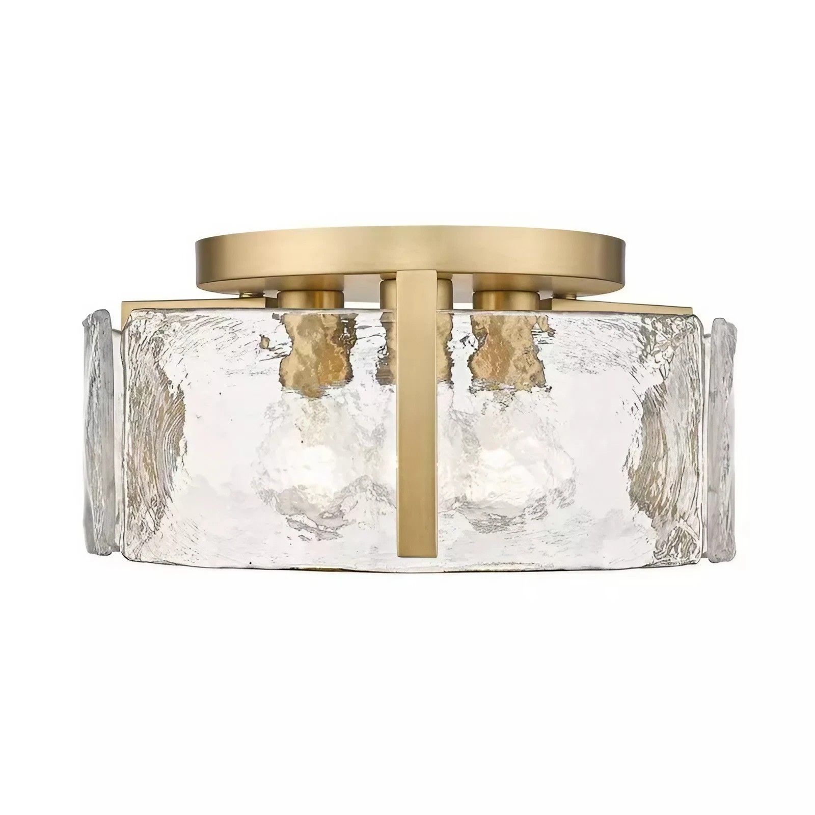 Moderne Inbouwplafondlamp Met Glazen Trommel HL267
