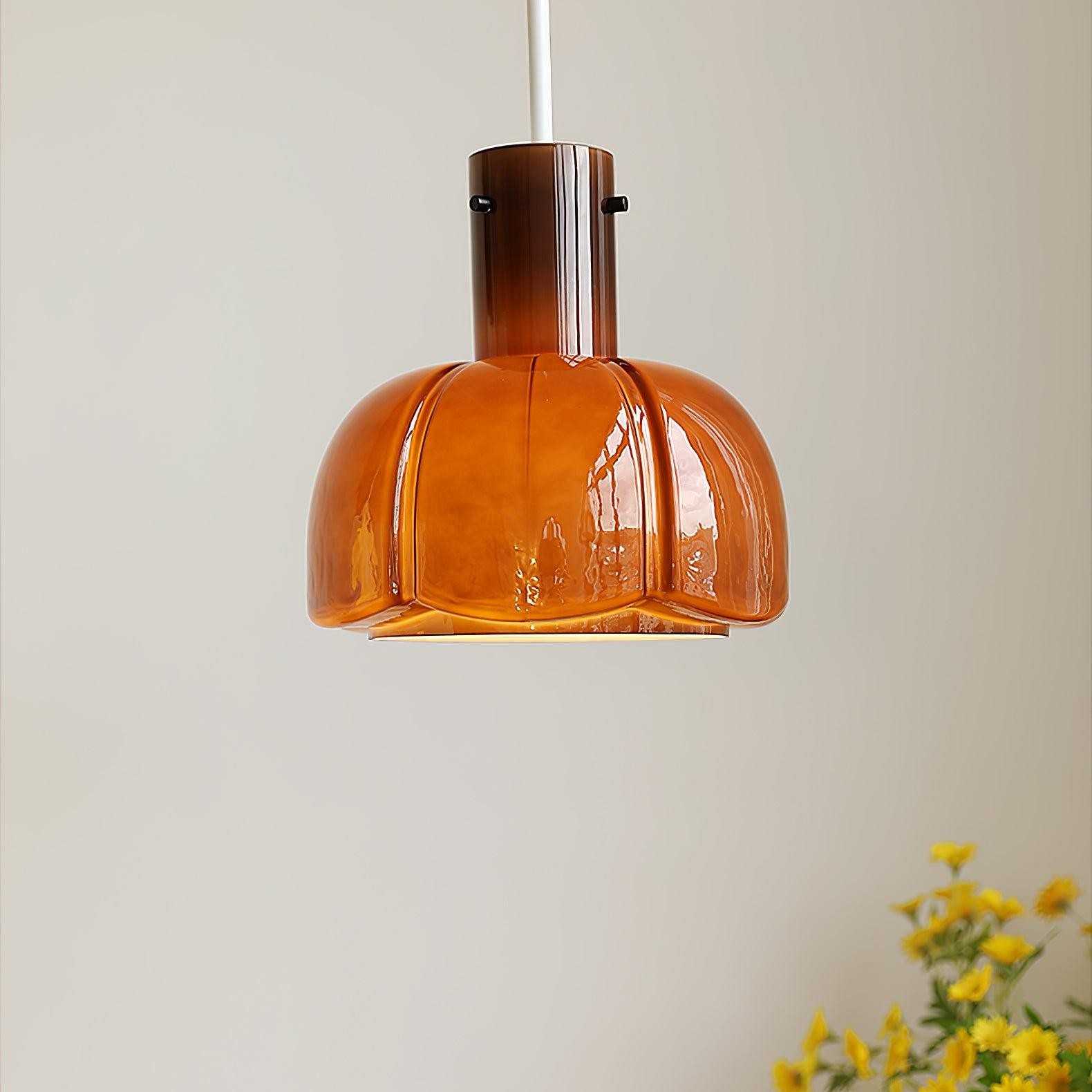 Middeleeuwse stijl glazen knop hanglamp HL619