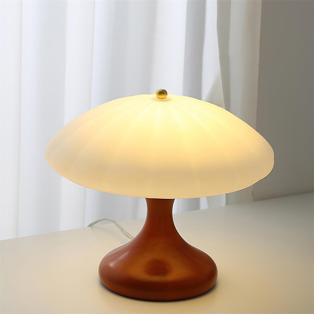 Paddenstoelvormige gebogen tafellamp HL892