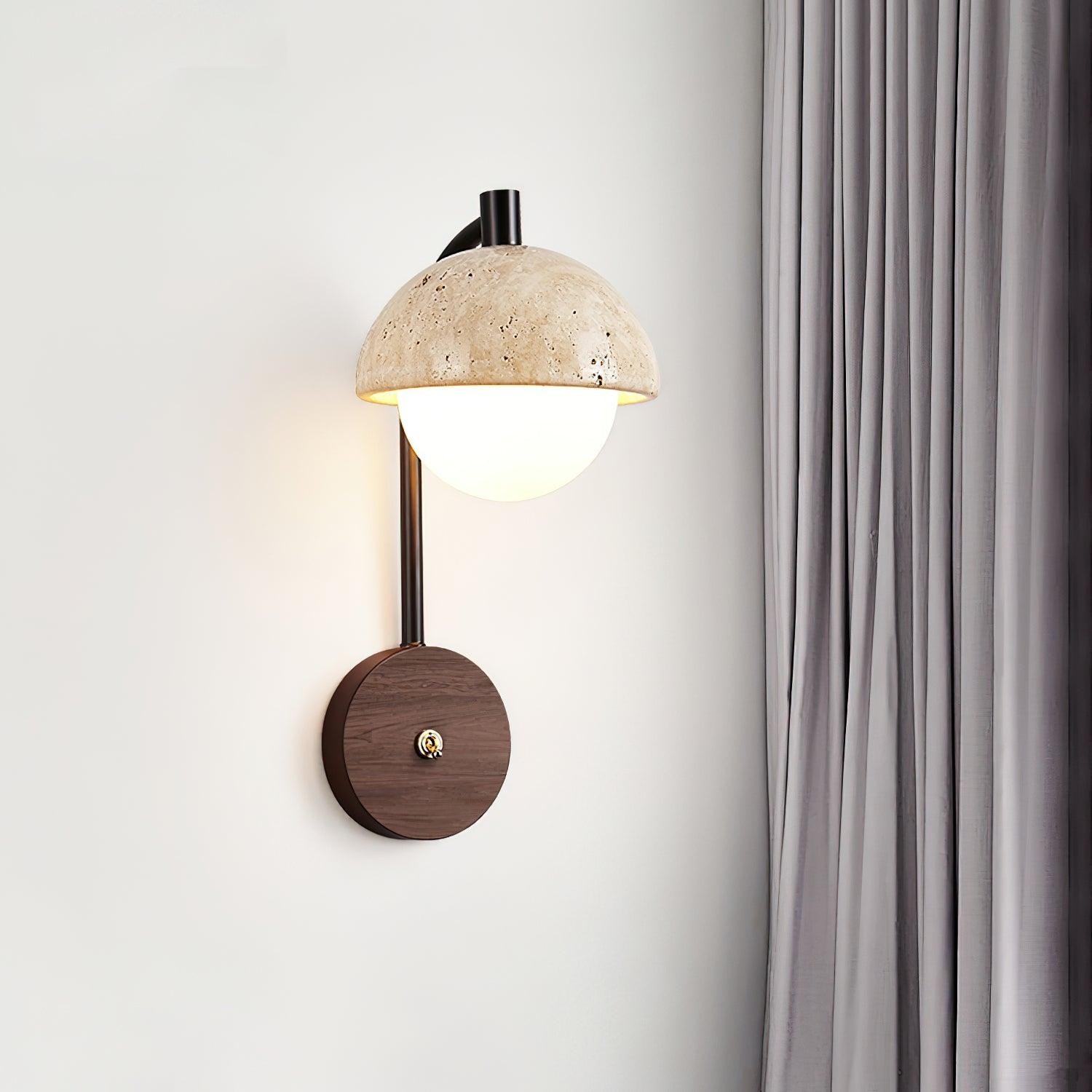 Retro schijfbal nachtkastje wandlamp HL829