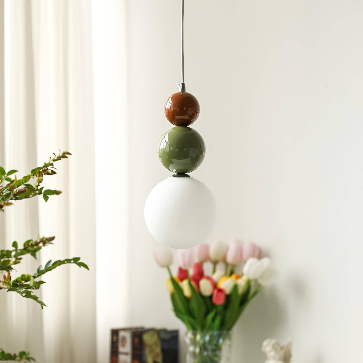 Nordic Cream Moderne Eenvoudige Dot Hanglamp HL460