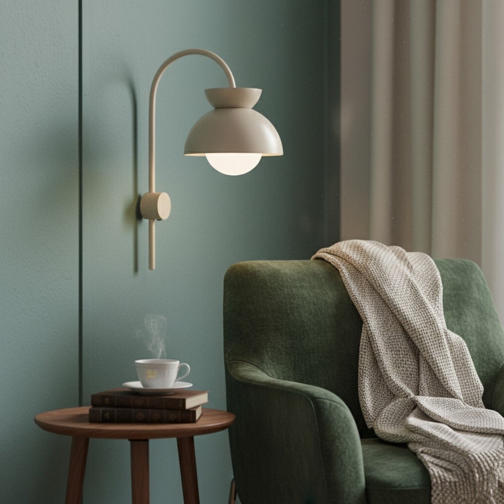 Aurelia wandlamp met gelaagd koepelontwerp in modern metaal voor slaapkamer of hal HL1976